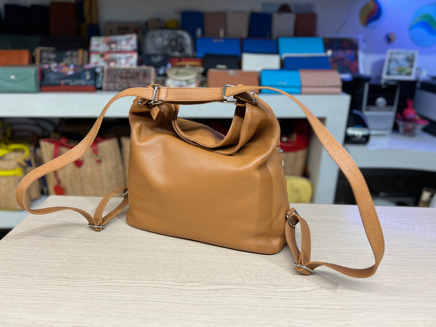 Borsa e Zaino in vera pelle, Made in Italy